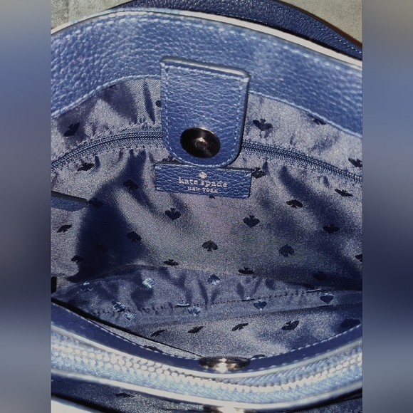NWOT Kate Spade RARE Denim Tye Dyed Crossbody Tote - Picture 7 of 16